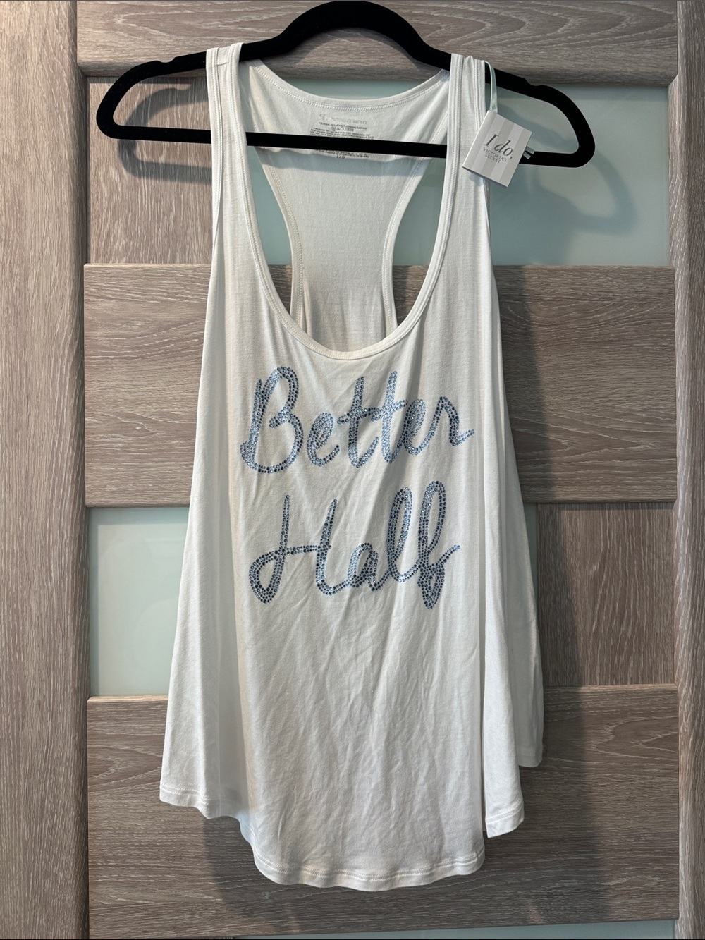 NWT Victoria’s Secret Better Half Rhinestone Tank Y2K Bridal Bride VS Rare
